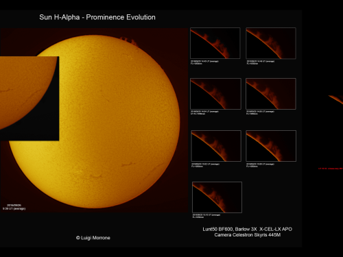 Evoluzione Protuberanza Solare