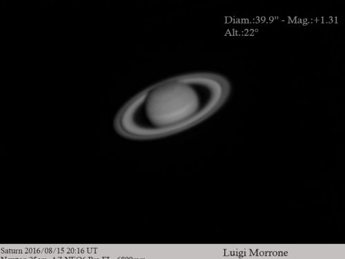 Saturno a Ferragosto