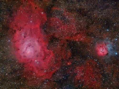 M8 & M20  Nebulosa Laguna e Nebulosa Trifida