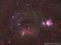 La cintura di Orione con le sue nebulose