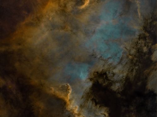 NGC7000 hubble palette starless