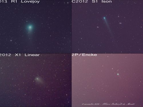 Le 4 comete a confronto