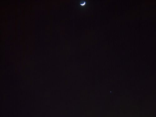 Congiunzione Luna-Venere e Giove