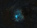 Nebulosa Orma Fossile in Hubble palette