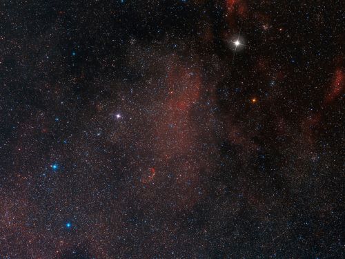 Largo campo sulla nebulosa Crescent