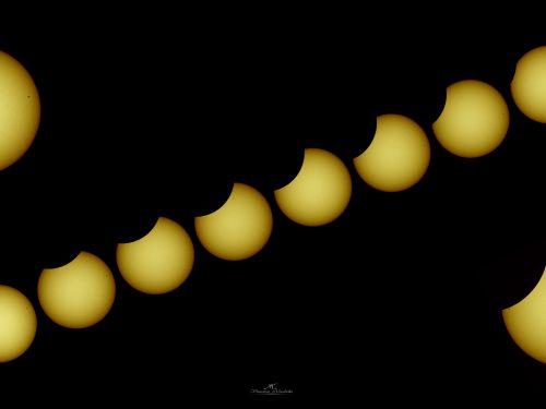 Sequenza eclisse parziale di Sole – 25/10/2022