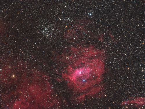 Bubble Nebula e ammasso aperto M52