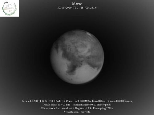 Marte IR con Syrtis Maior e Hellas Planitia