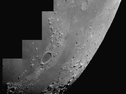 Mosaico Lunare con ll Cratere Plato