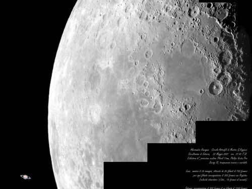 Occultazione Saturno e Mosaico Luna