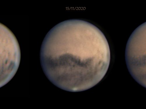 Evoluzione tempesta di sabbia su Marte