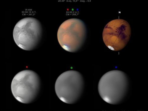 Marte in IR ed RGB