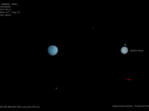 Urano. Formazioni luminose