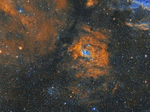 NGC 7635 Bubble Nebula & M52