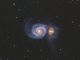 Galassia a spirale M51 nella costellazione dei Cani da caccia.