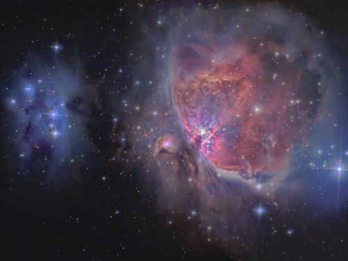 La splendida nebulosa di Orione