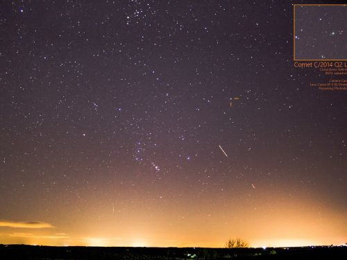 Orione e cometa Lovejoy