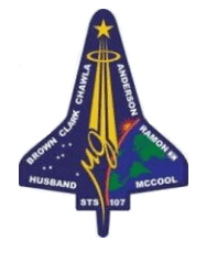 Lo stemma della missione della STS 107. (CNN – NASA)