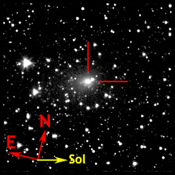 La cometa 103P Hartley ripresa dalla sonda Deep Impact il 1° ottobre 2010