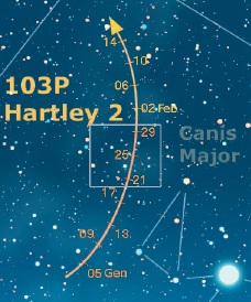 Non ci resta che la Hartley mentre forse è in arrivo una cometa russa
