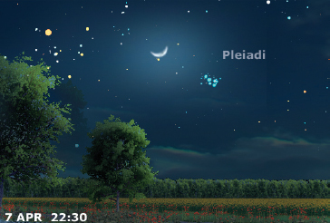 La Luna occulta le Pleiadi