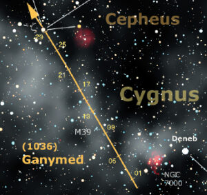 L'asteroide (1036) Ganymed si sta avviando verso la più profonda opposizione da un secolo a questa parte, che lo porterà in ottobre all'avvicinamento record di 0,359 UA dalla Terra.