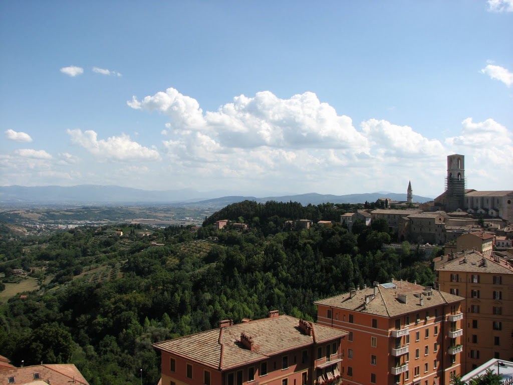 panorama su valle assisi