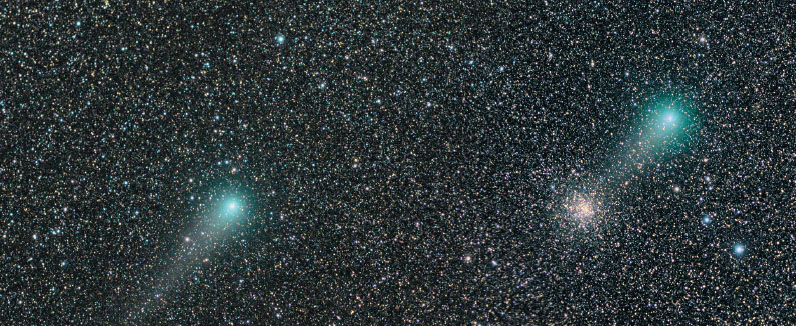 Ammasso e la cometa