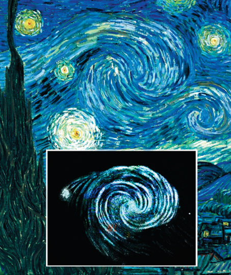 Van Gogh e la galassia M51