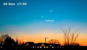 Congiunzione tra Venere e Luna