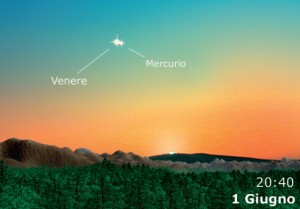Congiunzioe Venere-Mercurio