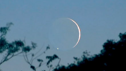 La Luna -quasi sul filo dell’orizzonte- occulterà Saturno