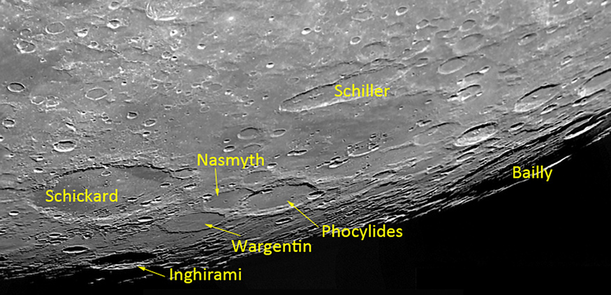 La Luna di Dicembre – Osserviamo i crateri Schickard, Nasmyth, Wargentin, Phocylides La Luna di Dicembre – Osserviamo i crateri Schickard, Nasmyth, Wargentin, Phocylides