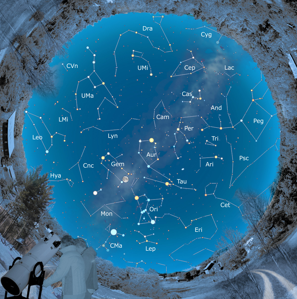 Il Cielo di Dicembre – Effemeridi e Fenomeni Il Cielo di Dicembre – Effemeridi e Fenomeni