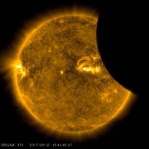 Sole ripreso dalla SOHO eclisse di Sole 2017