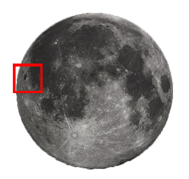 La Luna di Ottobre – I crateri Grimaldi, Hevelius e Riccioli