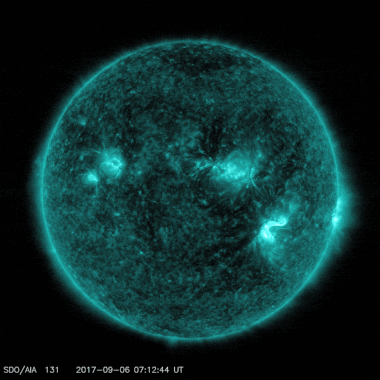 xnovetremini brillamenti sole SDO 6 settembre