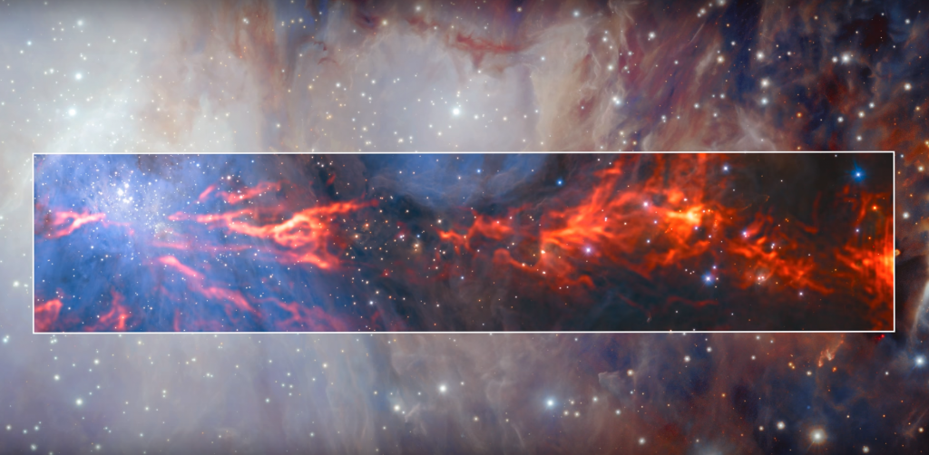 nebulosa di Orione ESO riquadro