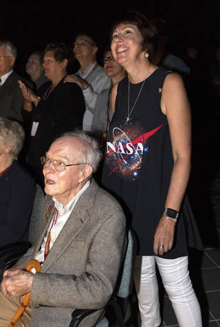 Dr. Parker Watches Parker Solar Probe Liftoff Eugene Parker