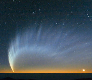 Ali di cometa danzano nel vento solare Ali di cometa danzano nel vento solare