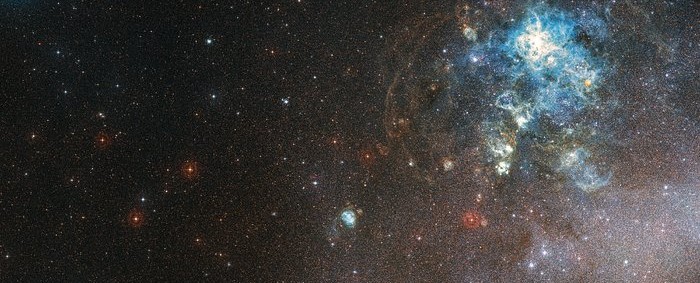 Digitized Sky Survey image around the HII region LHA 120-N 180B