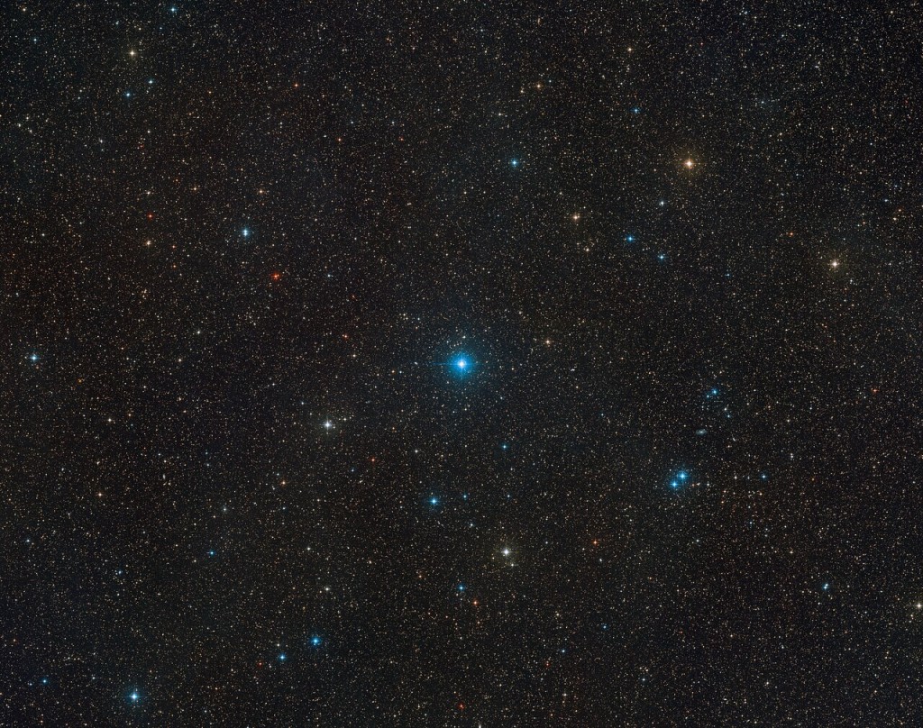 Wide-field view of the region of the sky where HR 6819 is locate