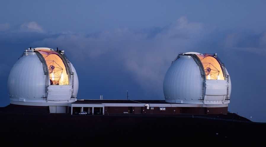 Telescopi Keck alle Hawaii. Credito: Osservatorio Keck