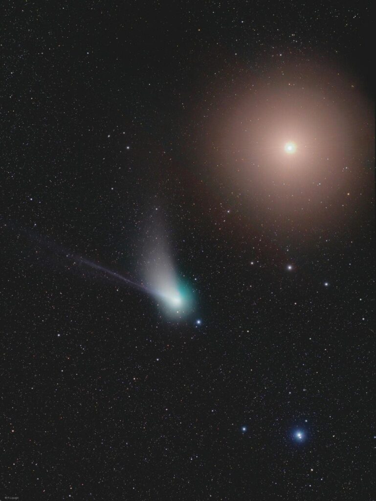 La cometa C/2022 E3 (ZTF) e Marte