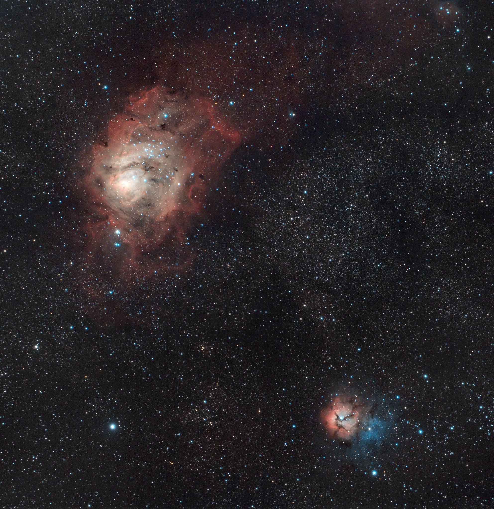 Nebulosa Laguna nella costellazione del sagittario