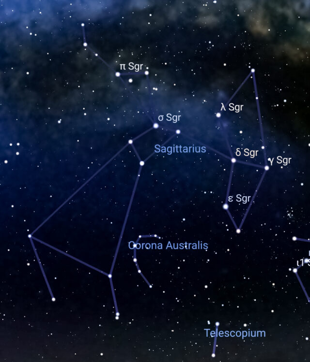 LA COSTELLAZIONE DEL SAGITTARIO Stelle, Oggetti Non Stellari