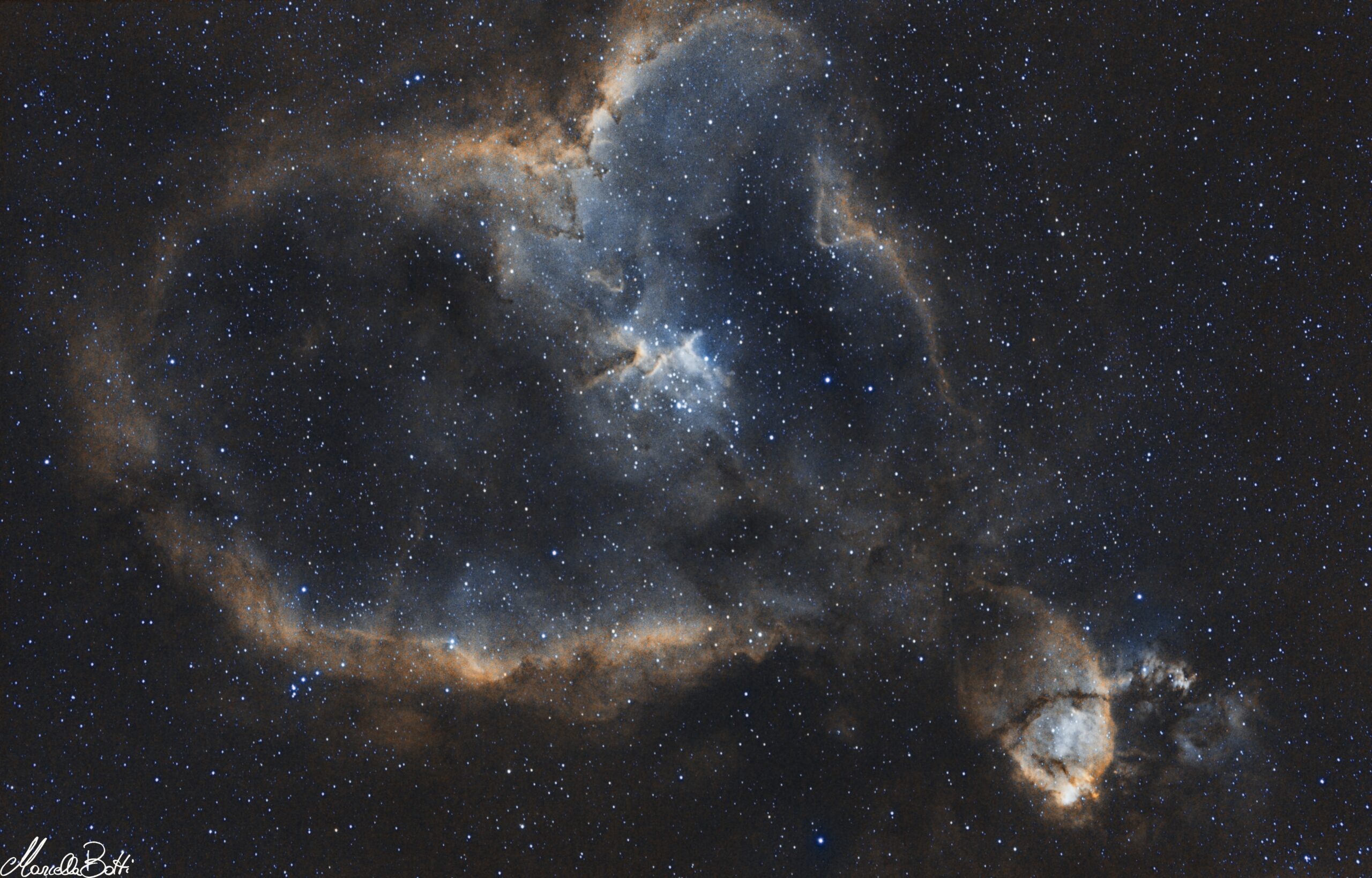 Nebulosa Cuore Costellazione di Cassiopea