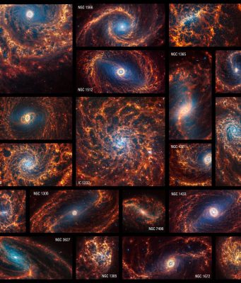 JWST rivela la struttura sbalorditiva di 19 galassie a spirale