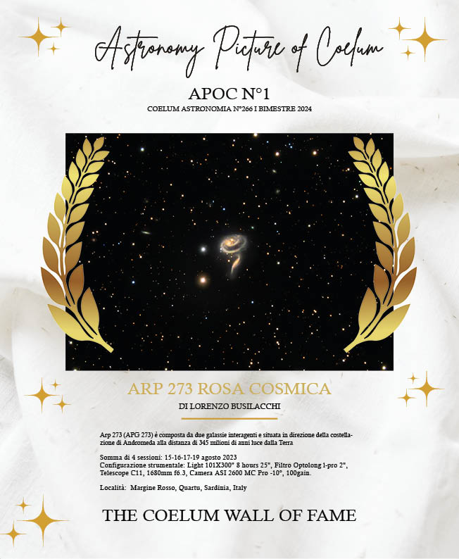 Astronomy Picture of Coelum n°1 pubblicata in COELUM 267