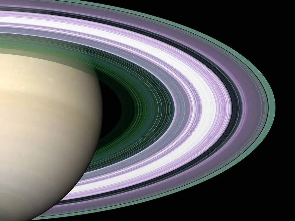 Il pianeta saturno ripreso dalla sonda Cassini